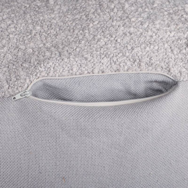 Sevita Solid Mid-Century Hand-Woven Square Pouf