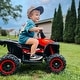 preview thumbnail 9 of 16, Aosom 12V Kids ATV Quad Car with Forward & Backward Function, Four Wheeler for Kids with Wear-Resistant Wheels, Music