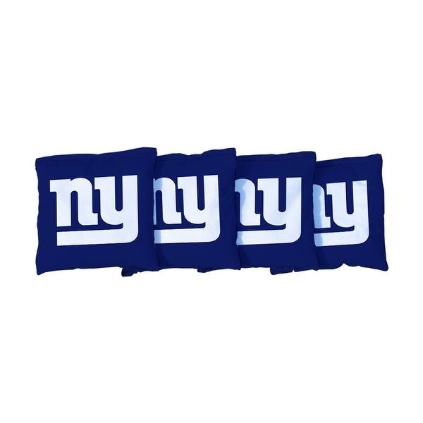 slide 2 of 3, New York Giants NFL Blue Cornhole Bags All-Weather Resin Filled