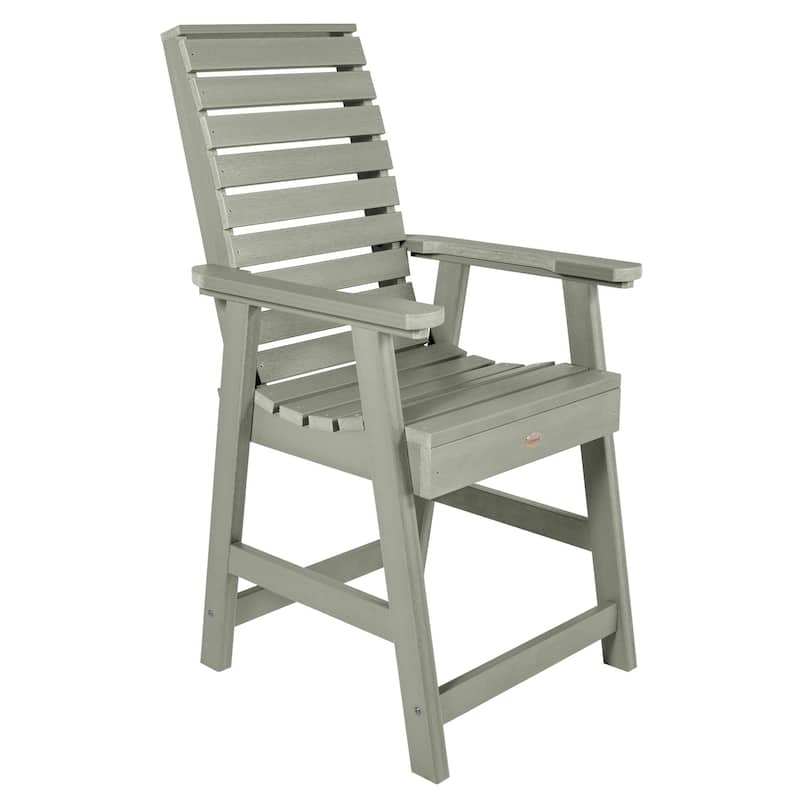 HIGHWOOD Weatherly Eco-friendly Outdoor Counter-Height Armchair - Eucalyptus