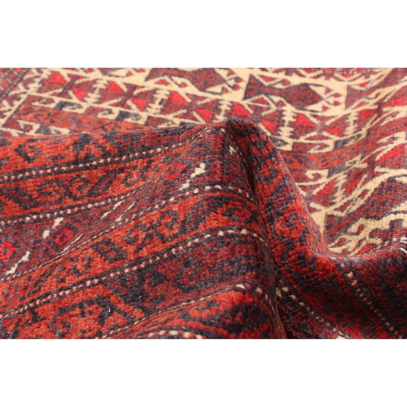 ECARPETGALLERY Hand-knotted Teimani Beige Wool Rug - 3'0 x 4'8