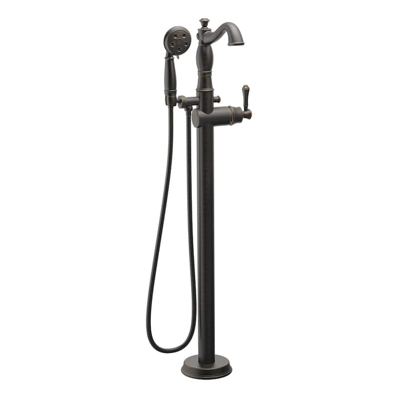 Delta Cassidy Floor Mounted Tub Filler with Personal Hand Shower Less - Venetian Bronze