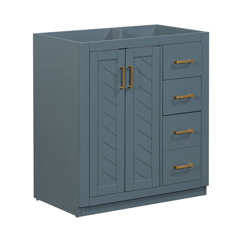 30'' Bathroom Vanity without Sink,Frame Bathroom Storage Cabinet Only