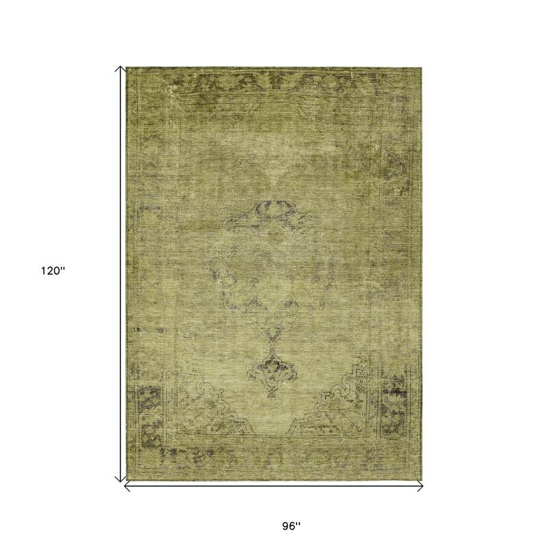 HomeRoots Oriental Traditional Rectangle Outdoor Rug
