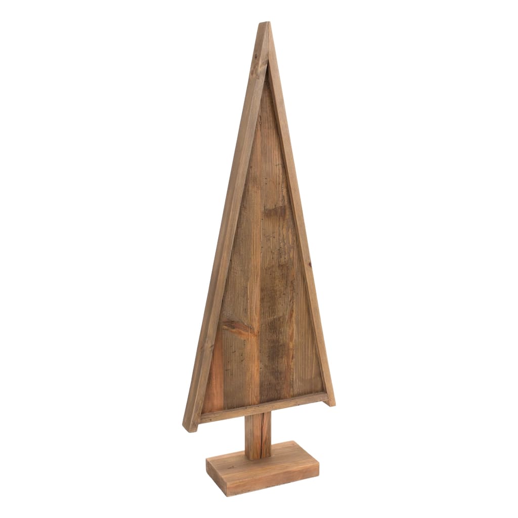 Natural Wood Pine Tree Shape 3.5'H - 15.5 x 5.75 x 43
