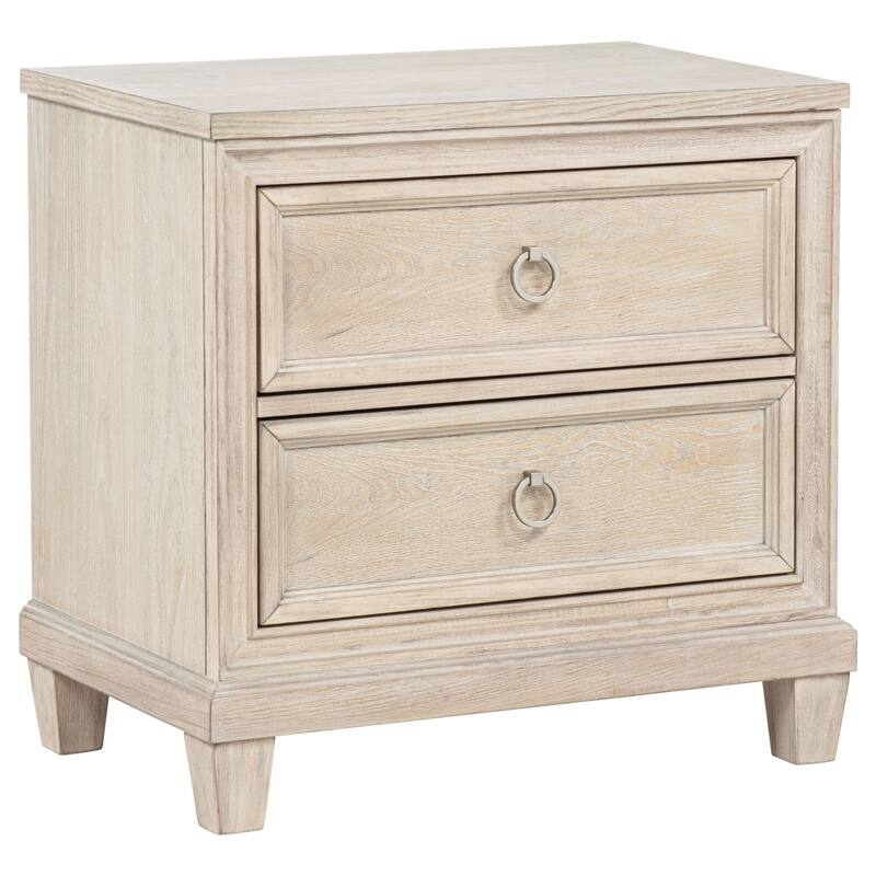 Pembroke 2-drawer Nightstand Bedside Table Washed Oak - Washed Oak