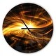 preview thumbnail 9 of 8, Designart 'Explosion of Fire in Black' Oversized Modern Wall CLock 16 in. wide x 16 in. high