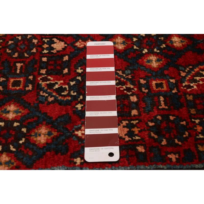 ECARPETGALLERY Hand-knotted Andelz Red Wool Rug - 4'11 x 10'6