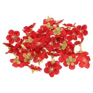 50Pcs 0.98" Artificial Silk Cherry Blossom Flower Heads Fake for DIY ...
