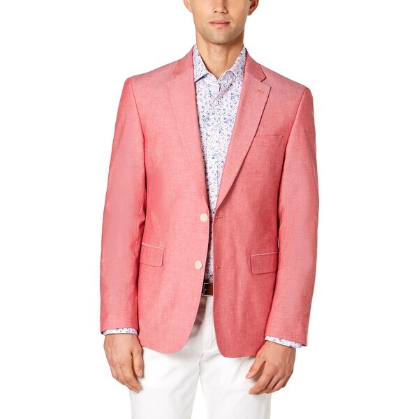 Tommy Hilfiger Mens Sportcoat Formal Business - Red - 38R. Opens flyout.