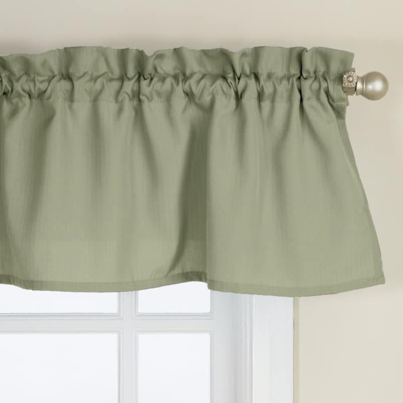 Opaque Ribcord Kitchen Curtain Pieces - Tiers/ Valances/ Swags