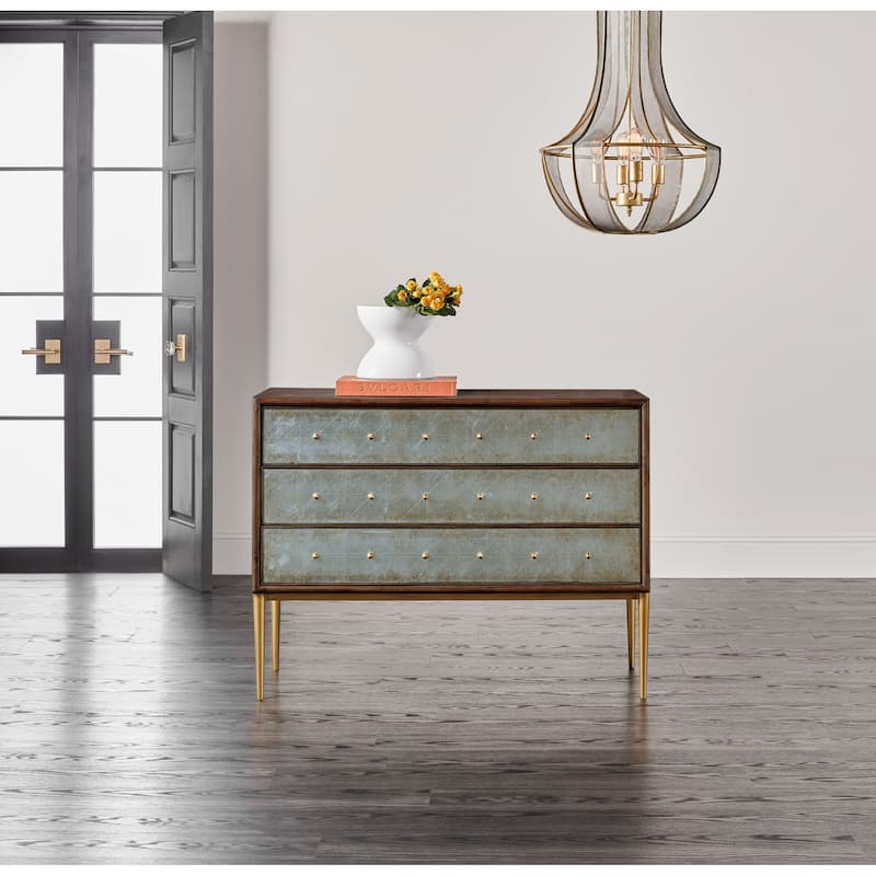 Hooker Furniture 628-85635-647 Melange 48" Wide 3 Drawer Glass,