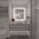 preview thumbnail 34 of 161, Large LED Bathroom mirror Tempered Glass Dimmable Anti-Fog Vanity Mirror