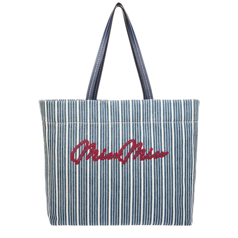 Miu Miu Denim Riga Tote - Denim Blue