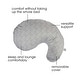 preview thumbnail 2 of 3, Boppy Cuddle Pillow w/ Removable Pillow Cover, Gray Basket Weave - Gray Basket Weave