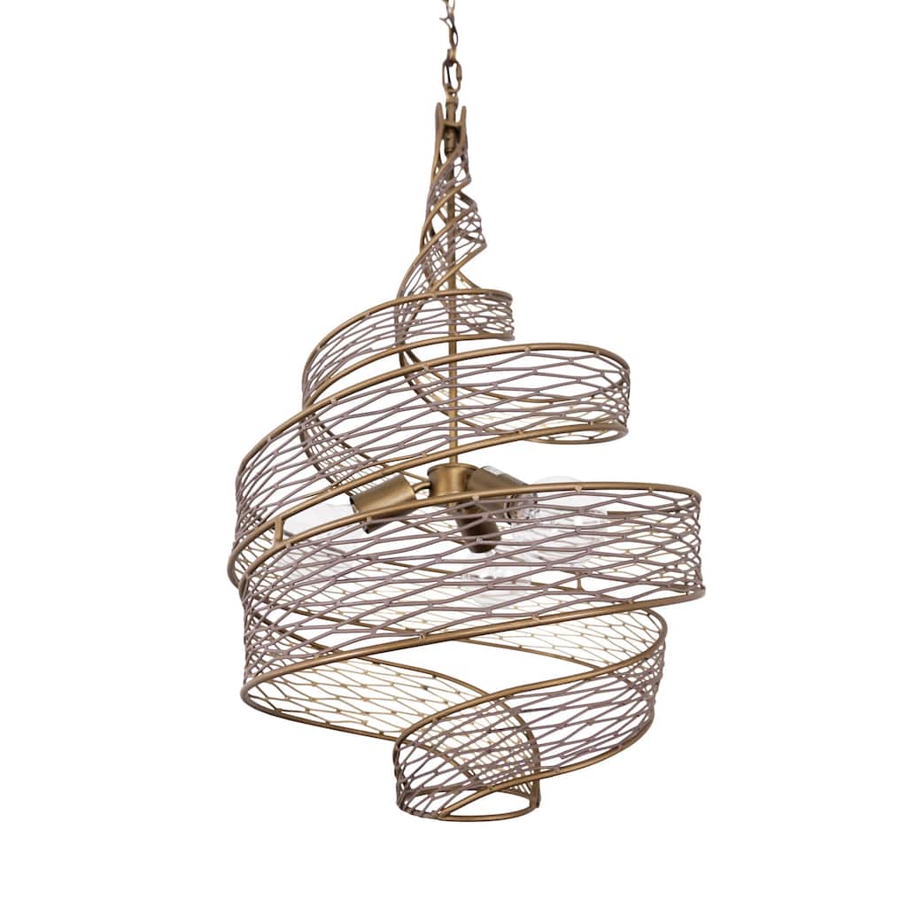 Varaluz Flow 3-Light Twist Pendant