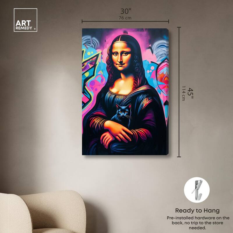 Lisa's Little Secret II Canvas by Art Remedy, Gallery Wrapped
