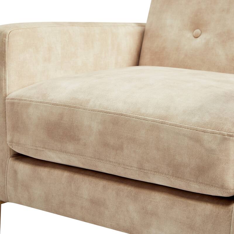 Margrate Wood Arm Tufted Back Accent Chair by Greyson Living