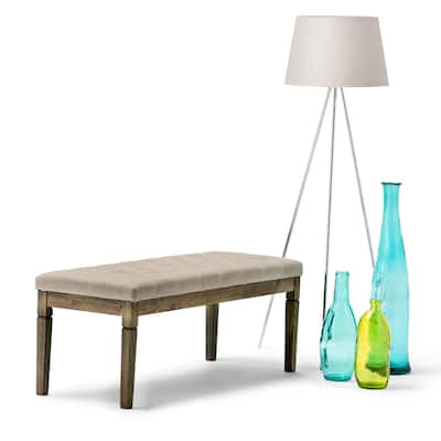 WYNDENHALL Hopewell 48 inch Wide Traditional Rectangle Ottoman Bench