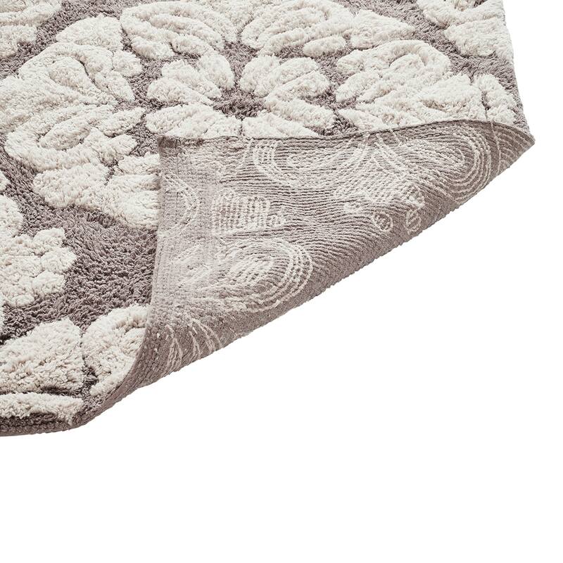 Better Trends 100% Cotton Soft & Super Absorbent Bathroom Rugs - Medallion Collection Non-Skid Latex Machine Washable Bath Mats