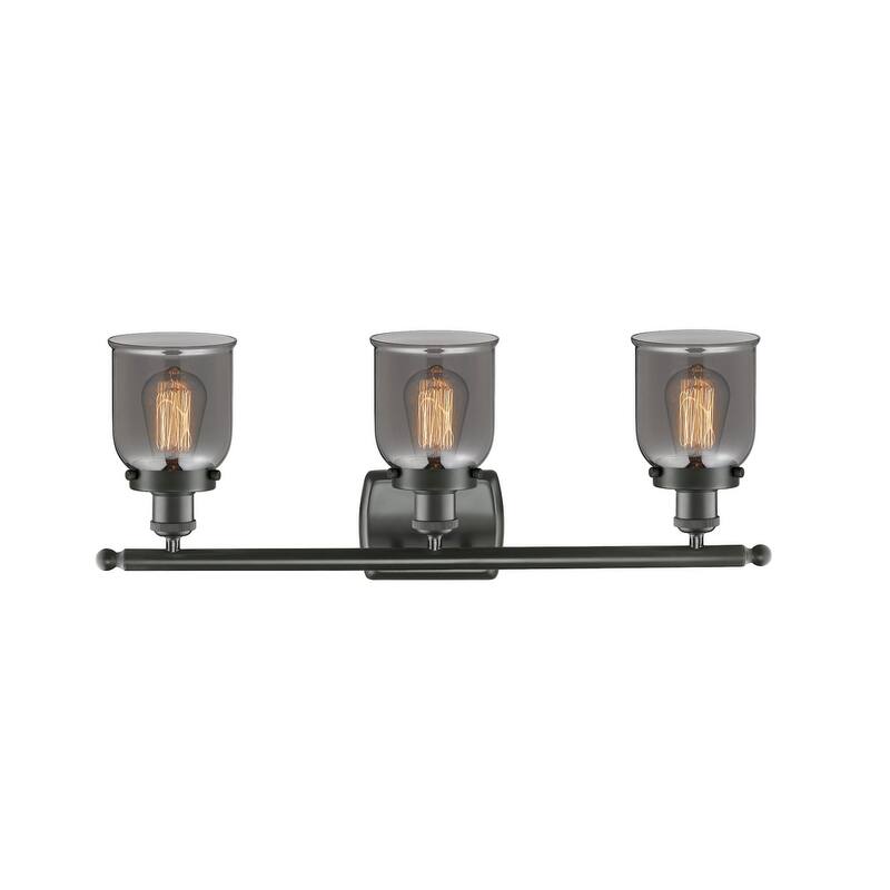 Innovations Lighting Small Bell 3 Light 26" Wide Vanity Light