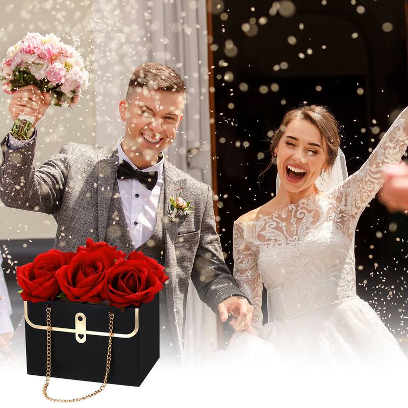 Flower Gift Box, 12 Pcs Paper Bouquet Flower Gift Bags for Packaging