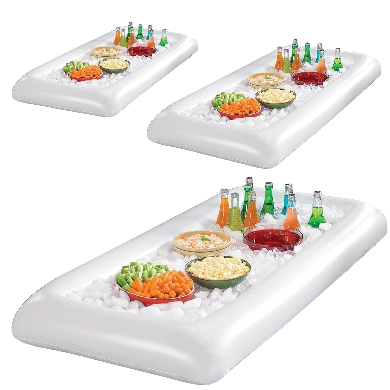 Sorbus Inflatable Serving Bars Ice Buffet Cooler Serving Tray