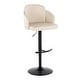 preview thumbnail 50 of 53, Porch & Den Dahlia Adjustable Bar Stool with Rounded T Footrest (Set of 2)