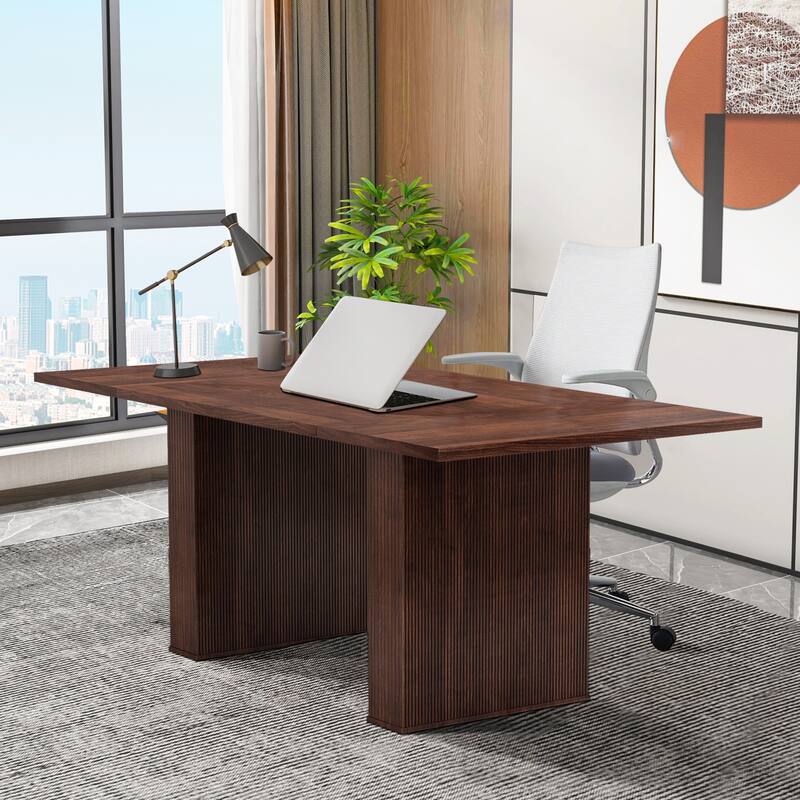 78-inch Wooden Rectangular Dining Table