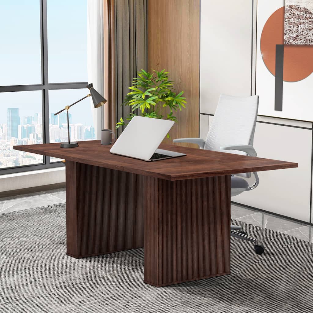 78-inch Wooden Rectangular Dining Table