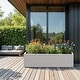 preview thumbnail 29 of 49, Dovelina Modern Metal Rectangular Planter- Elevate Your Space, Indoors & Outdoors