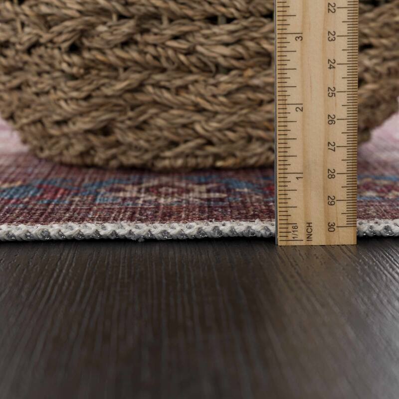 Hauteloom Georgia Machine Washable Persian Oriental Traditional Area Rug