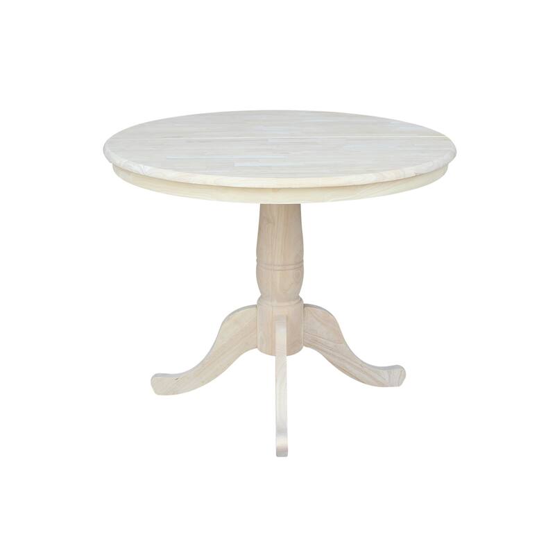 The Gray Barn Jalisco 36-inch Round Top Pedestal Table with 12-inch Leaf