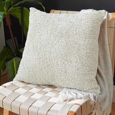 Sorra Home Indoor Soft-Textured Knife Edge Square Pillow