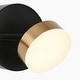 preview thumbnail 7 of 7, Modern 4-Light LED Bathroom Linear Vanity Light Black Gold Wall Sconce - 27.6" L x 5.5" W x 4.7" H