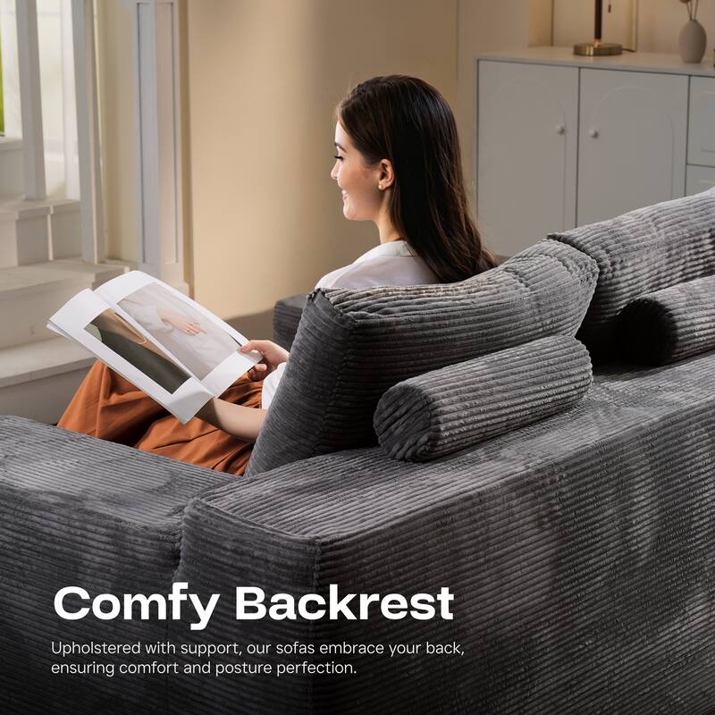 ​​OVIOS Modern Minimalist No-Assembly Living Room Set​