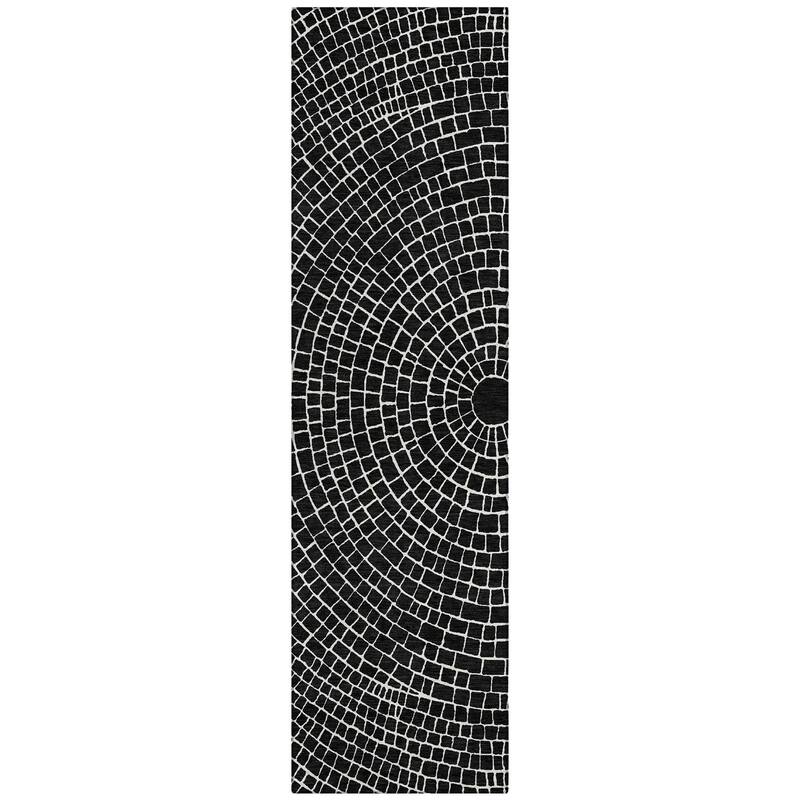 Machine Washable Indoor/ Outdoor Modern Gravity Chantille Rug
