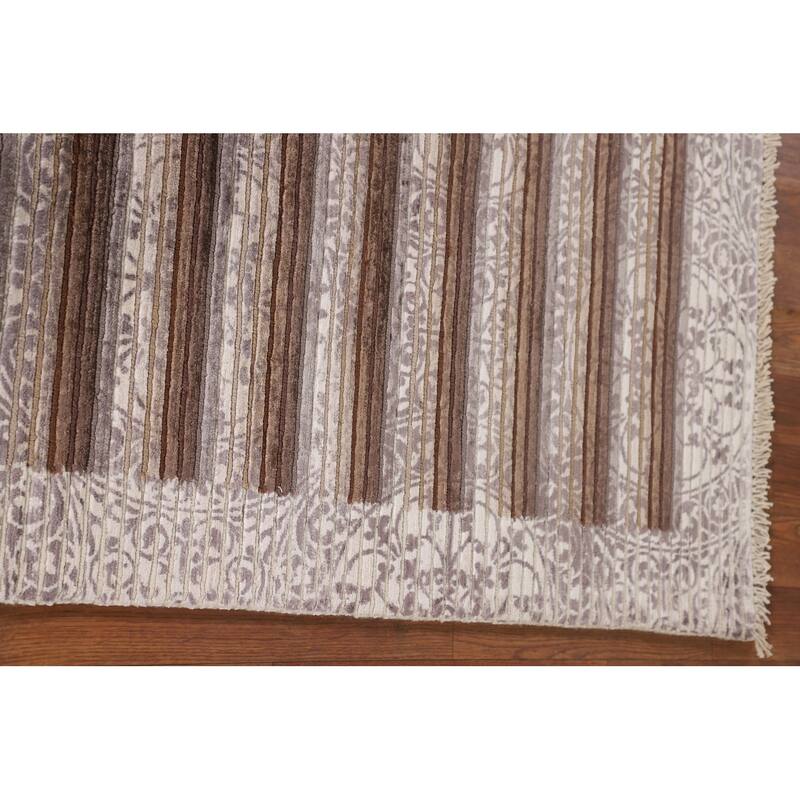 Abstract / Modern Accent Rug Hand-Knotted Wool Carpet - 2'8"x 4'10"