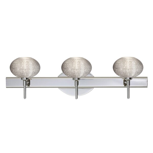 Besa Lighting 3sw 5612gl Lo 3 Light Reversible Halogen Besa Lighting 3sw 5612gl Lo 3 Light Reversible Halogen Bathroom Vanity With Glitter