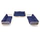 Option NavyBlue-6PC with 12 Armrest