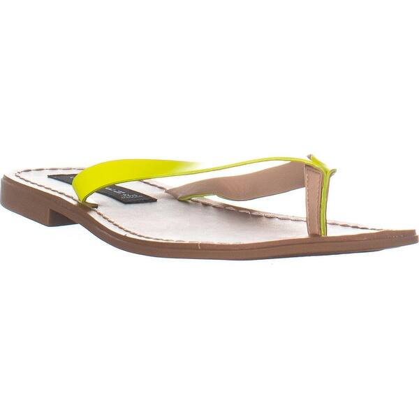 Shop Steven Steve Madden Chey Flip Flop Sandals Yellow Neon 7 5 Us Overstock 30734824