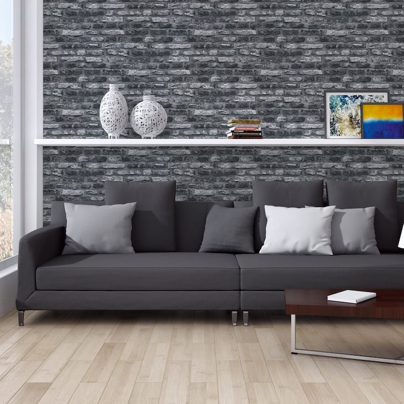 Galerie Wallcoverings Bricks and More Collection Brickshire Residents Matte Finish Vinyl on Non-woven Wallpaper Roll