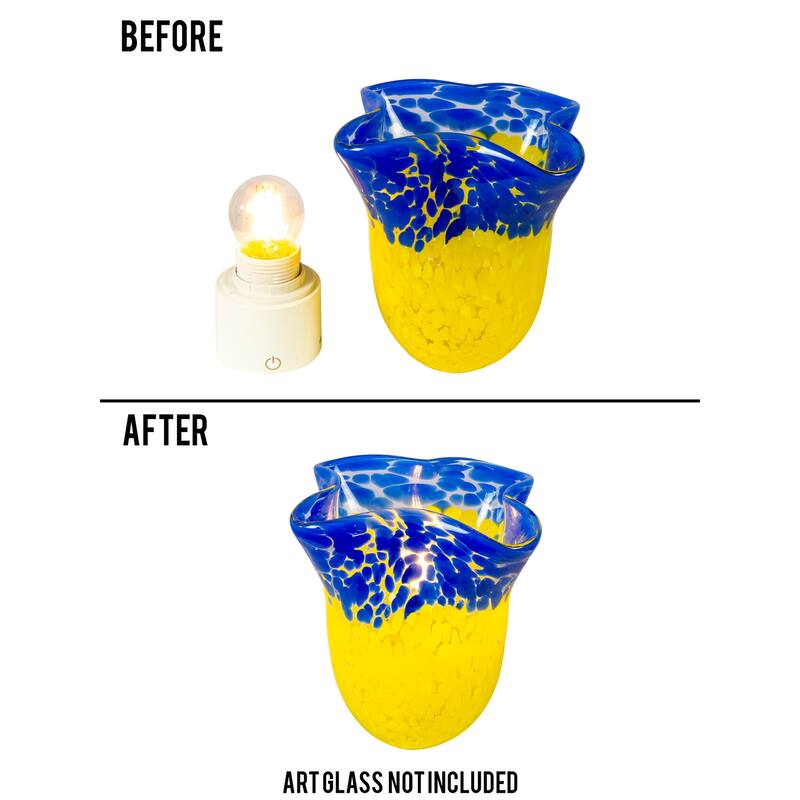 Cordless White Socket Lamp