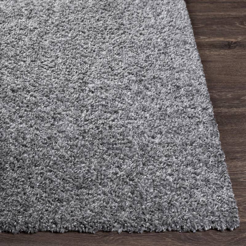 Livabliss Deluxe Shag Minimalist Medallion Area Rug