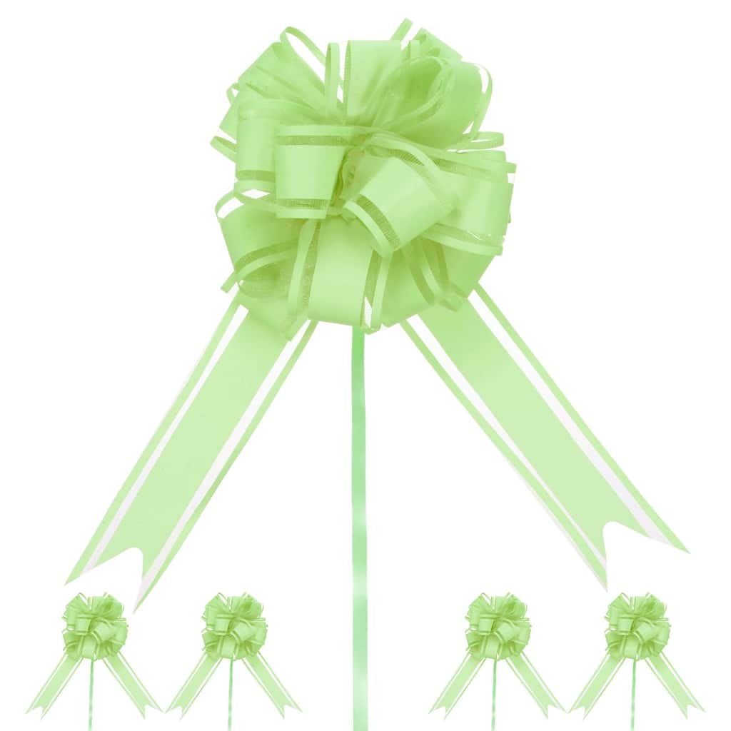 10pcs Large Pull Bow 8 Inch Flower Bows for Wedding Baskets - 8 Inch