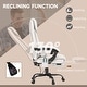 preview thumbnail 6 of 63, Vinsetto Office Desk Chair Recliner, Height Adjustable Movable Lumbar Support with 6-Point Vibrating Massage