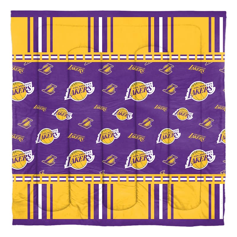 NBA Los Angeles Lakers Rotary 5-piece Queen Bed In a Bag Set