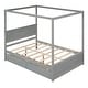 preview thumbnail 16 of 30, Full Size Wood Canopy Bed with two Drawers