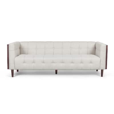 McLarnan Contemporary Tufted 3-seat Sofa by Christopher Knight Home - 89.75" L x 31.50" W x 30.25" H