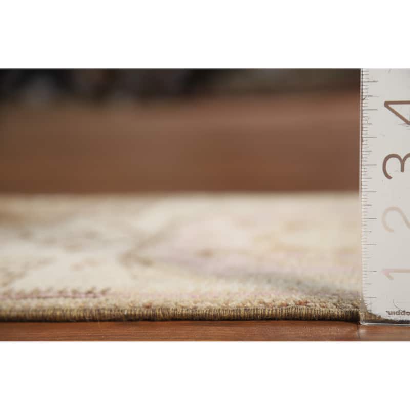 Tribal Anatolian Oriental Foyer Rug Handmade Geometric Wool Carpet - 1'6" x 3'1"